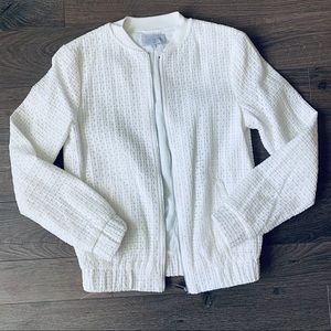 1. state eyelet bomber cotton jacket